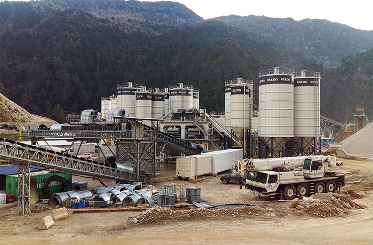 RCC Batching Plant for Jannah Dam, Lebanon