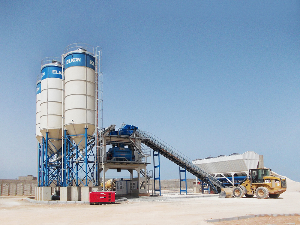 ELKOMIX-135 Stationary Concrete Batching Plant to Al Diwaniyah, IRAQ